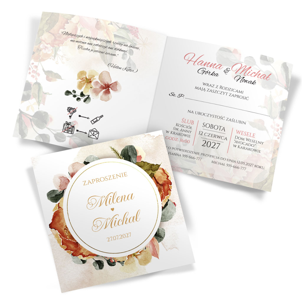 Zaproszenia Ślubne Tacjana