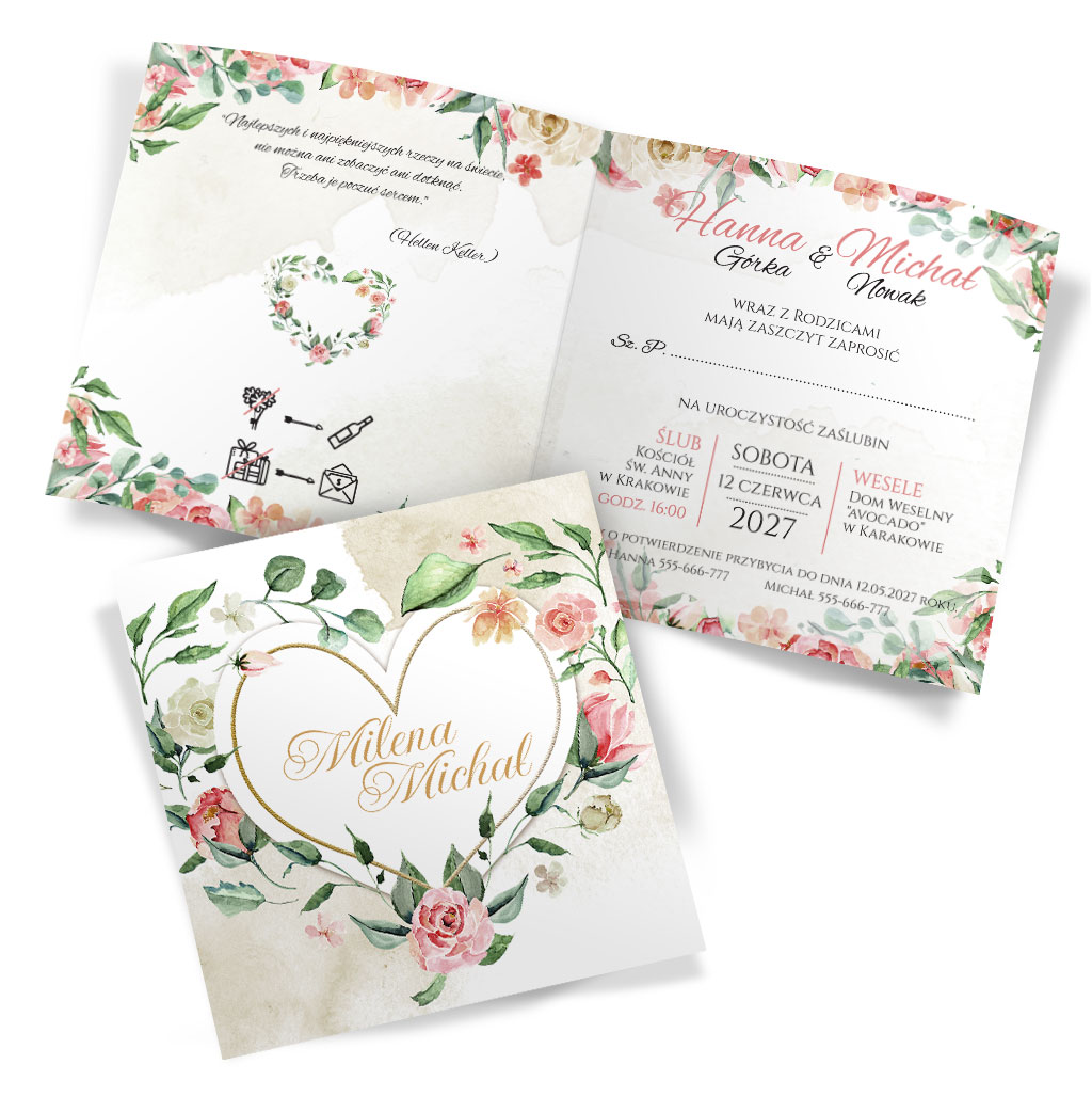 Zaproszenia Ślubne Tacjana