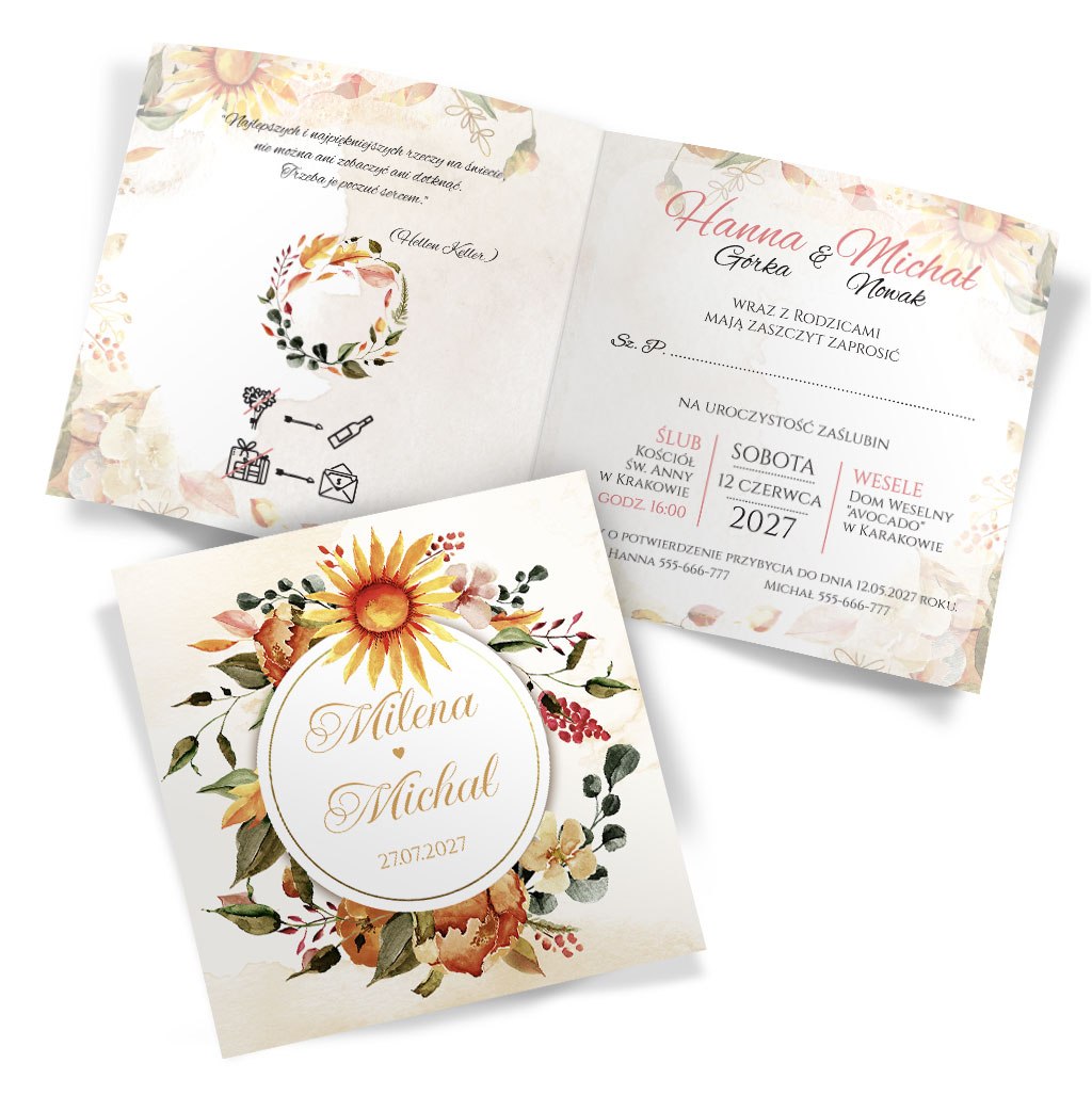 Zaproszenia Ślubne Tacjana