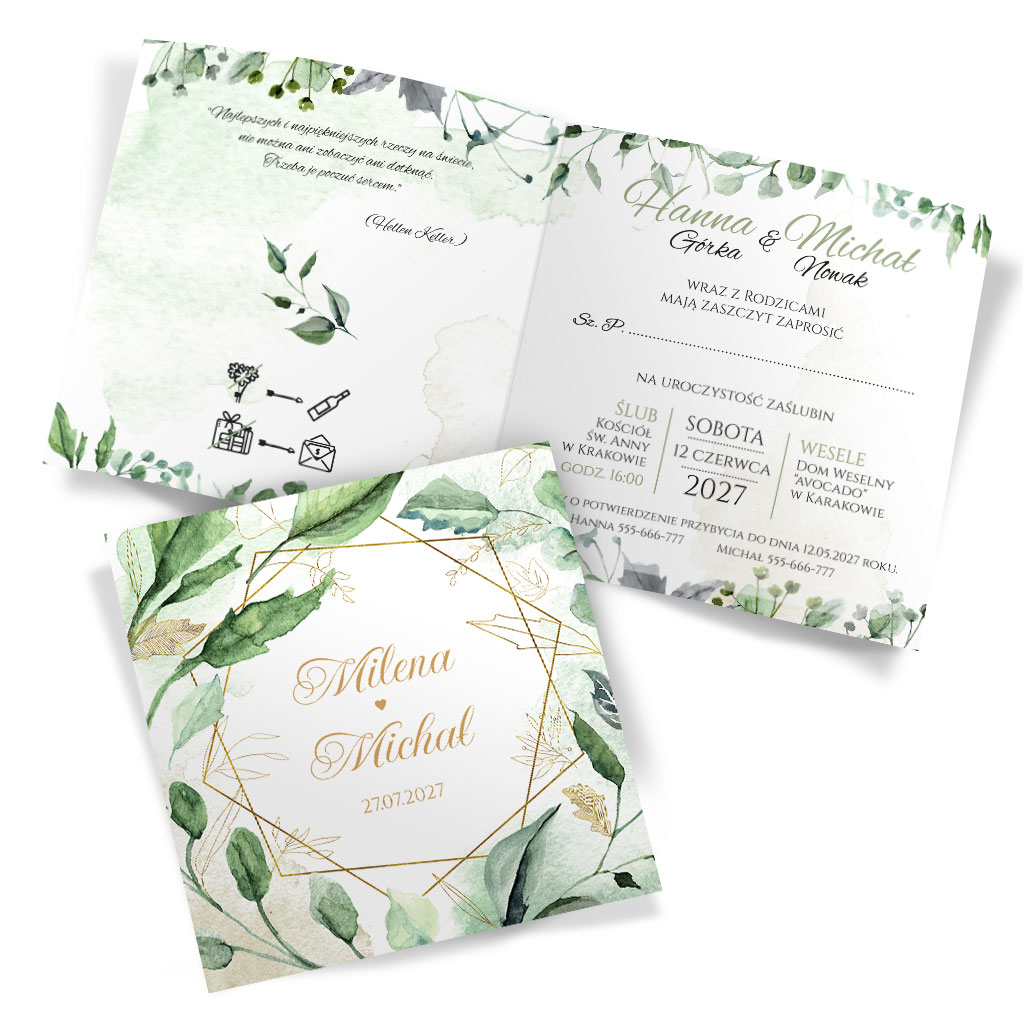 Zaproszenia Ślubne Tacjana