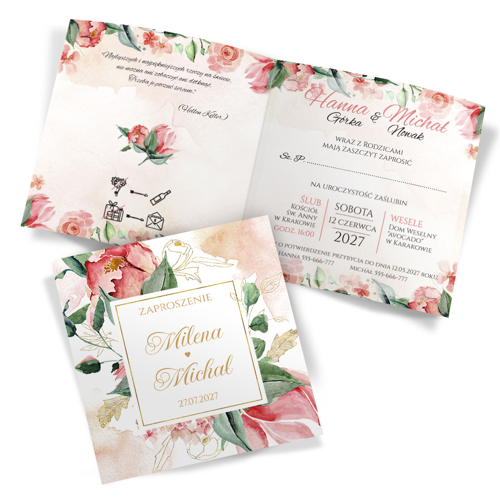 Zaproszenia Ślubne Tacjana