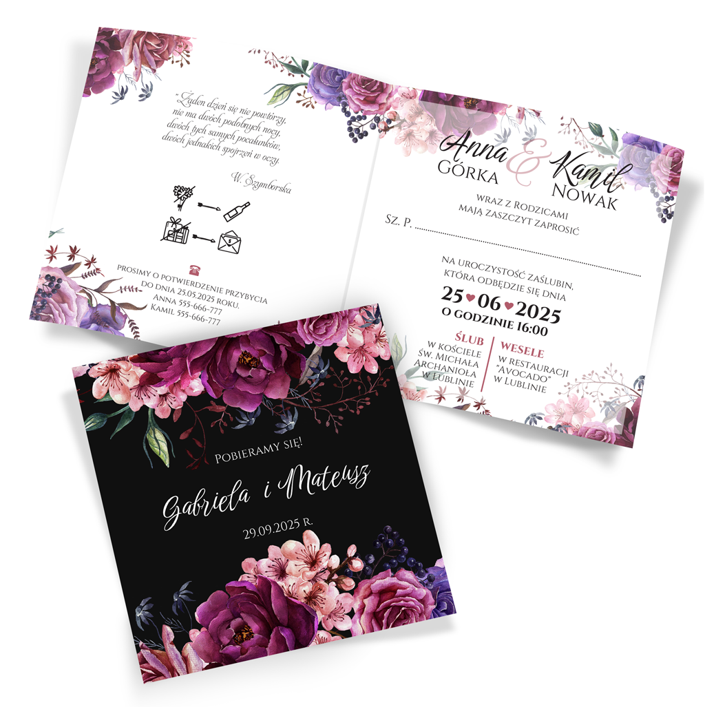 Zaproszenia Ślubne Amanda4