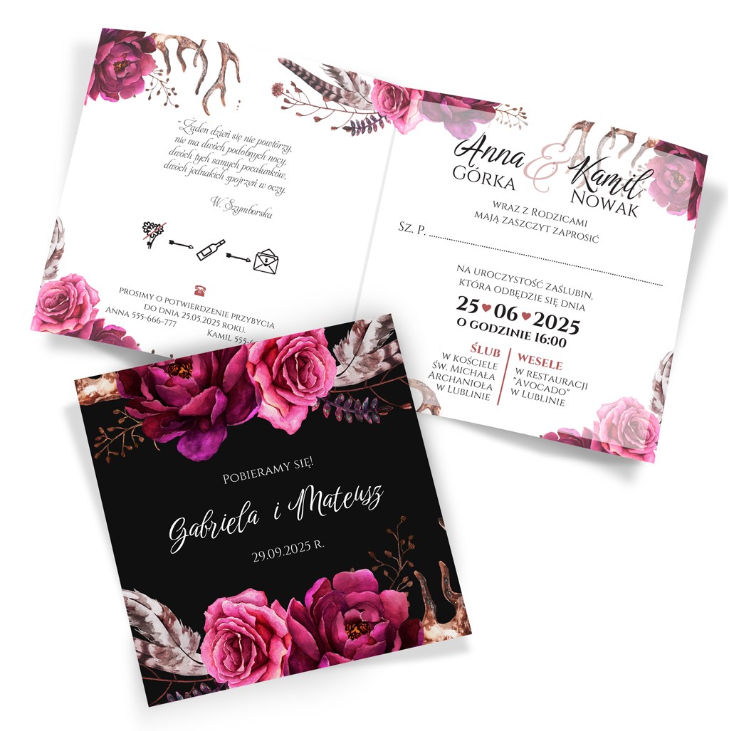 Zaproszenia Ślubne Amanda4