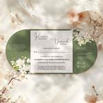 Zaproszenia ślubne składane - Sybila