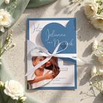 Zaproszenia ślubne serca z wkładką - Koleta