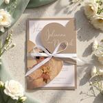 Zaproszenia ślubne serca z wkładką - Koleta