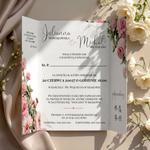 Zaproszenia ślubne brama z opaską - Marcela