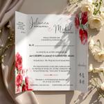 Zaproszenia ślubne brama z opaską - Marcela