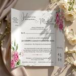 Zaproszenia ślubne brama z opaską - Marcela