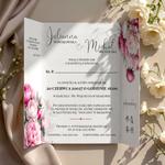 Zaproszenia ślubne brama z opaską - Marcela