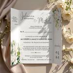 Zaproszenia ślubne brama z opaską - Marcela