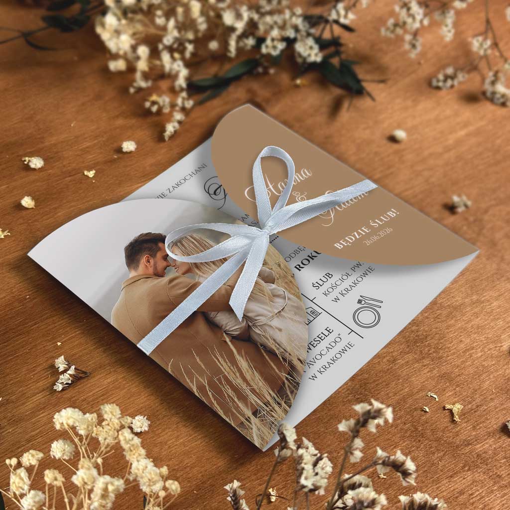 Zaproszenia Ślubne ze zdjęciem Dafne