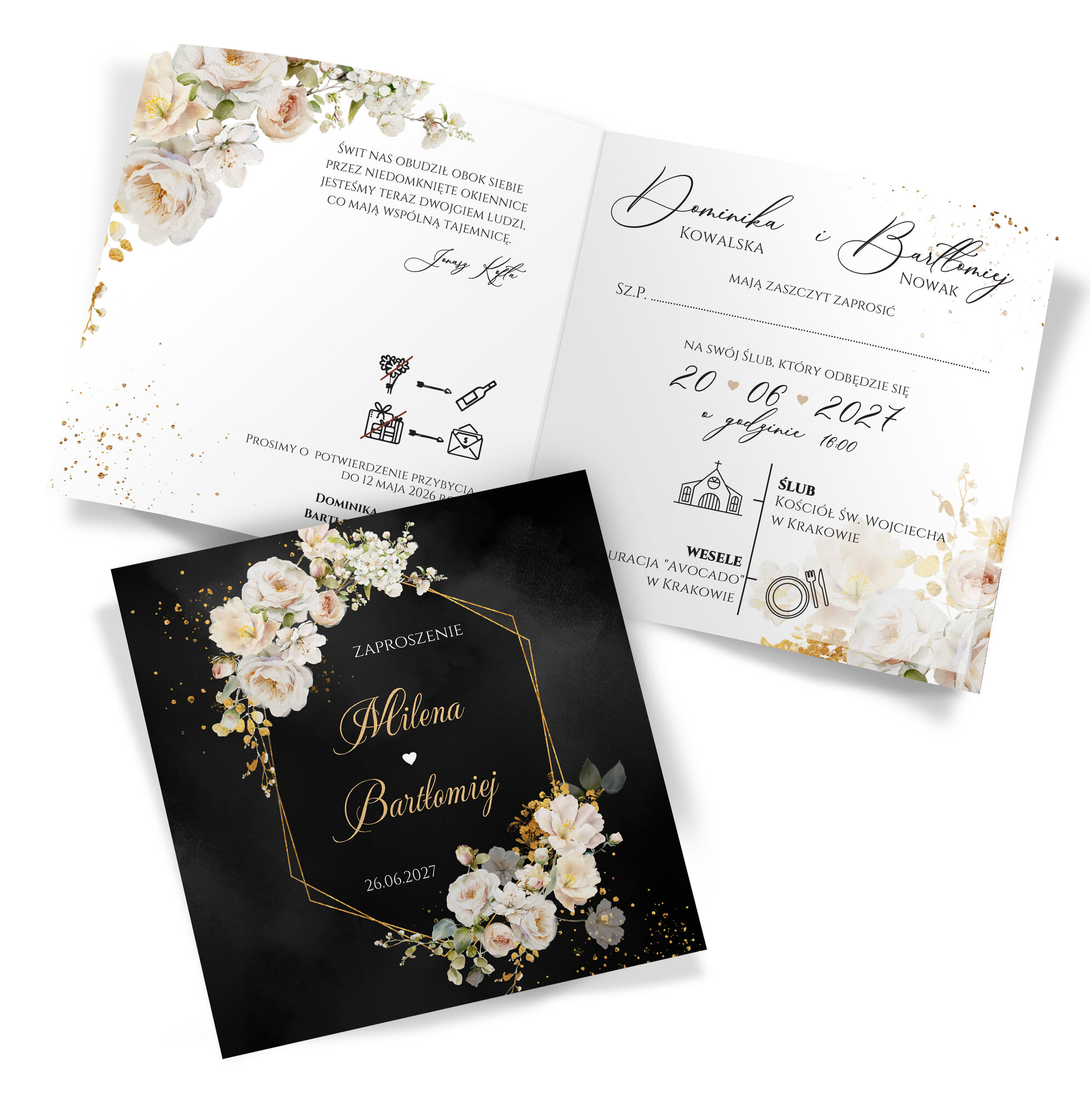 Zaproszenia Ślubne Emilia