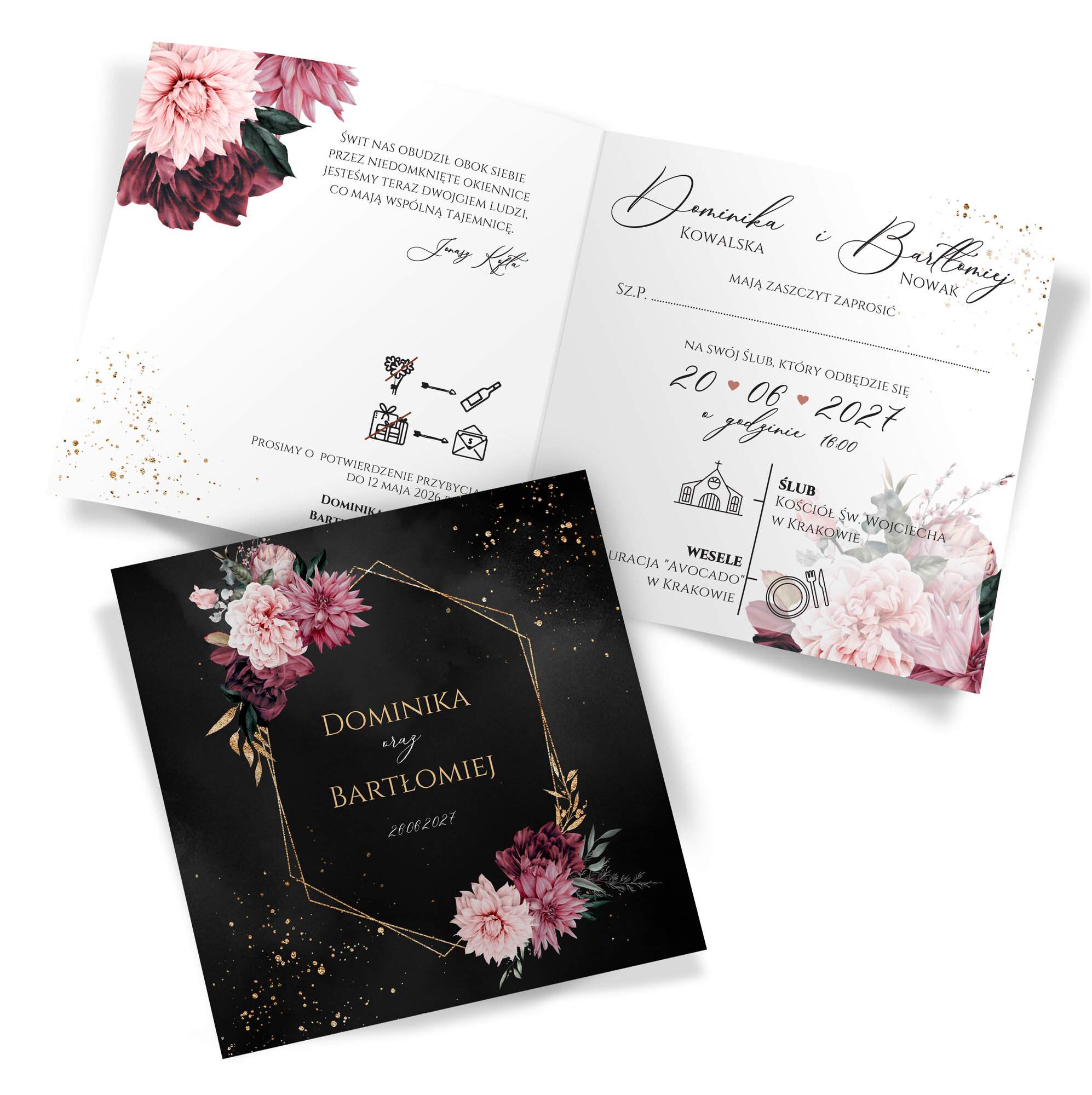 Zaproszenia Ślubne Emilia