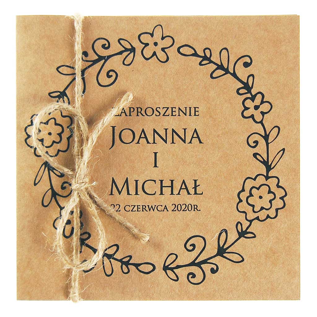 Zaproszenia Ślubne Eko Nastia