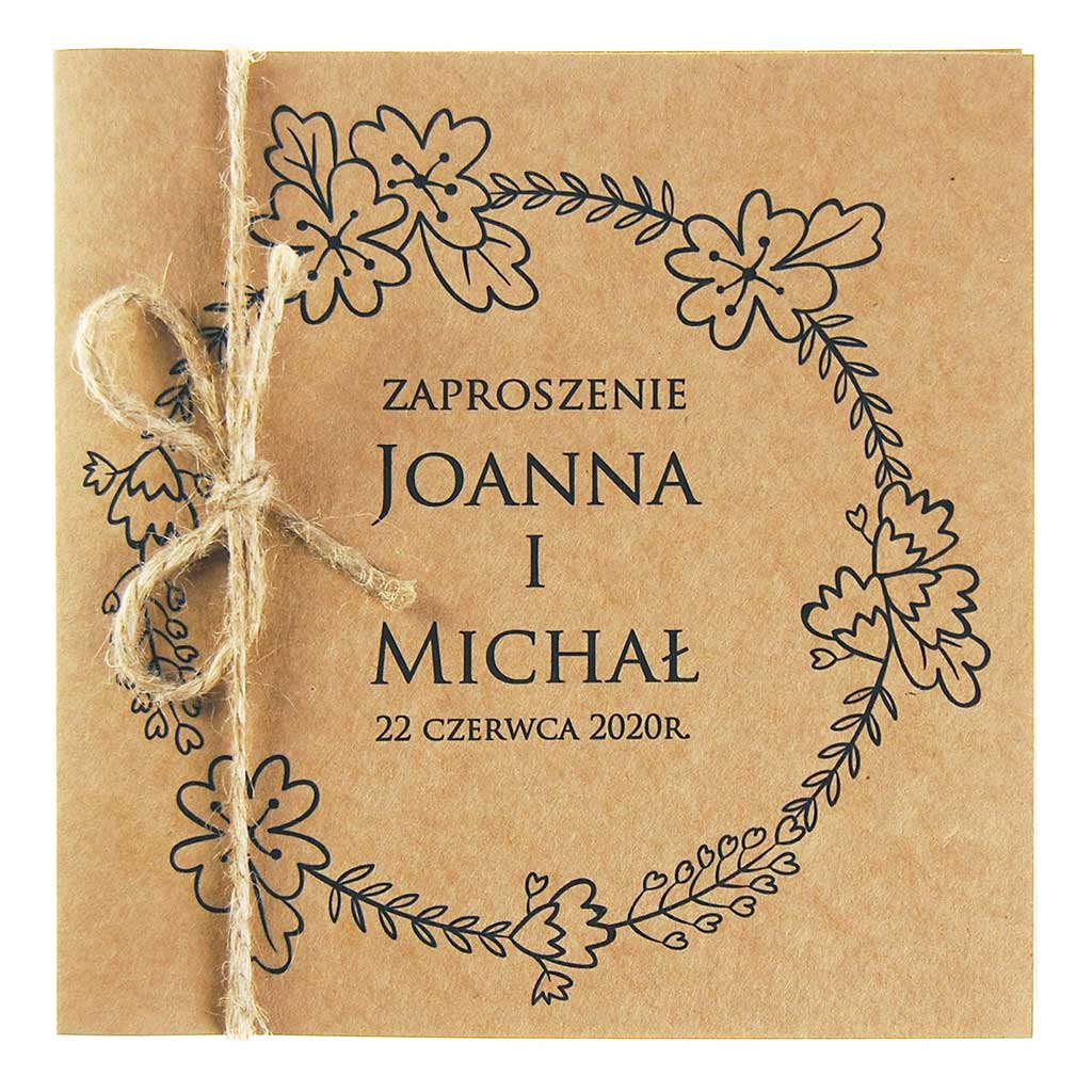Zaproszenia Ślubne Eko Nastia