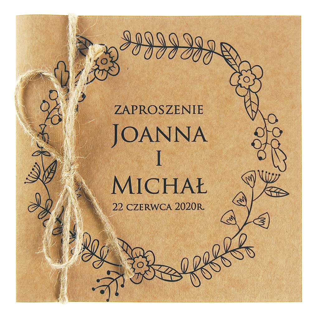Zaproszenia Ślubne Eko Nastia