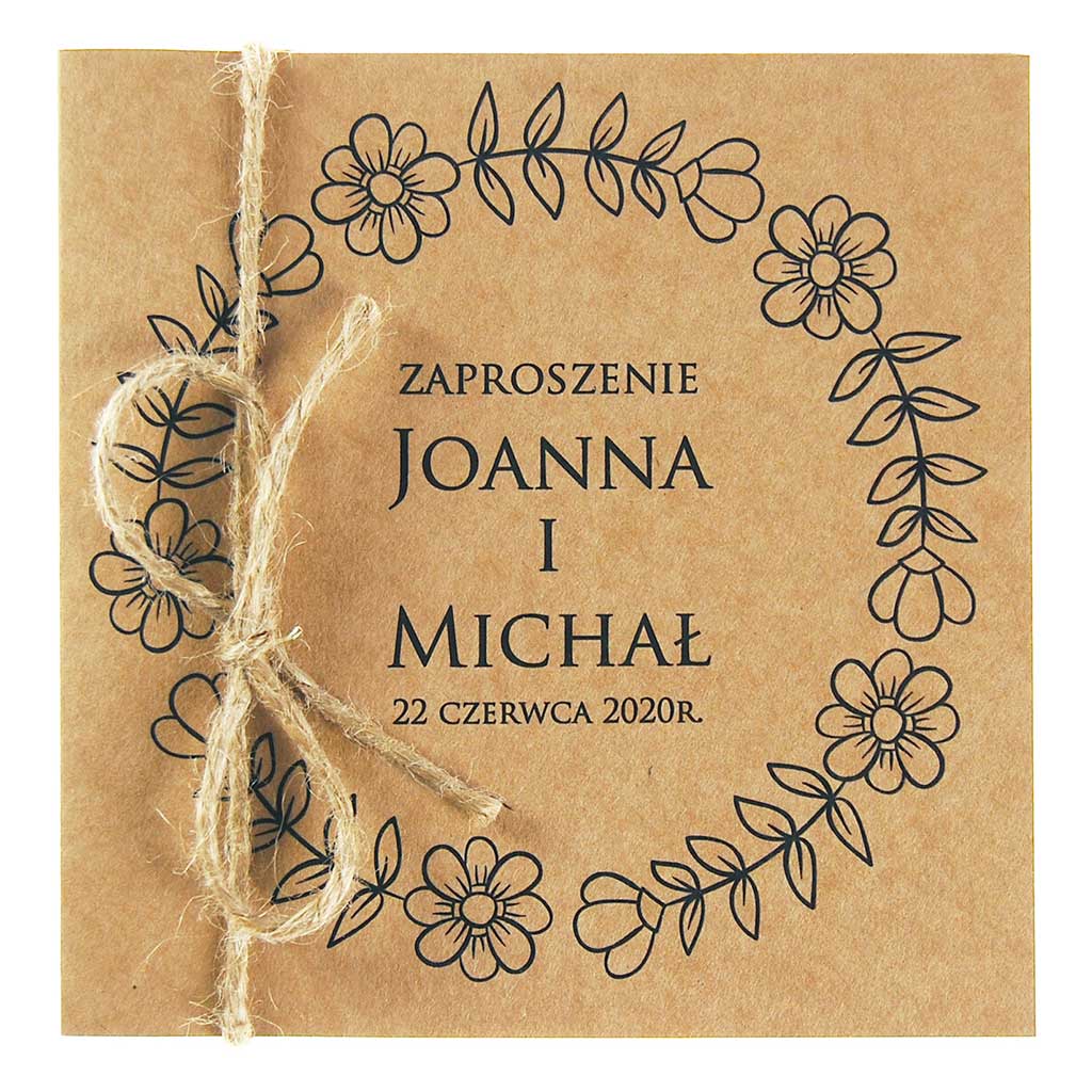 Zaproszenia Ślubne Eko Nastia