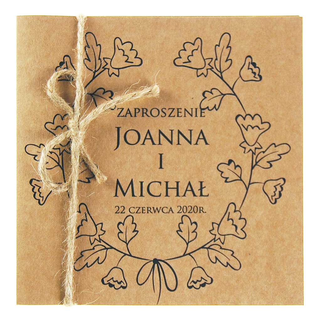 Zaproszenia Ślubne Eko Nastia