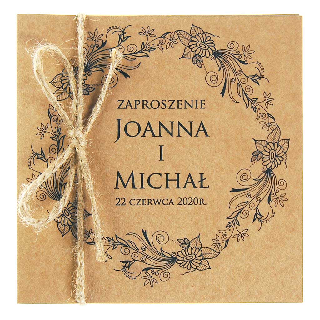Zaproszenia Ślubne Eko Nastia