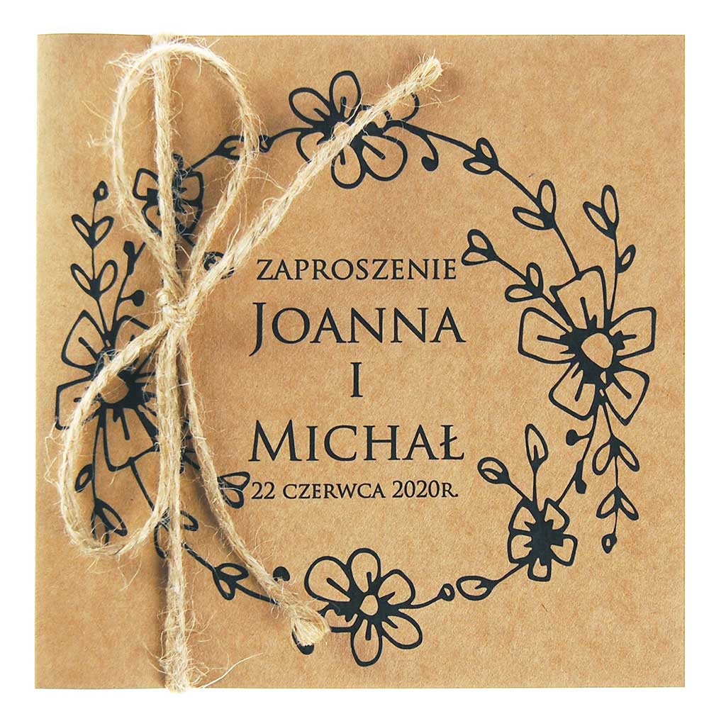 Zaproszenia Ślubne Eko Nastia