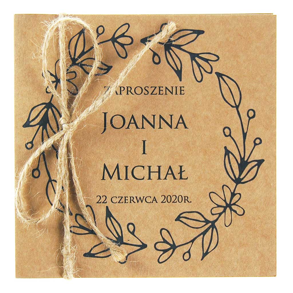 Zaproszenia Ślubne Eko Nastia
