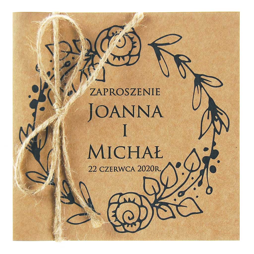 Zaproszenia Ślubne Eko Nastia