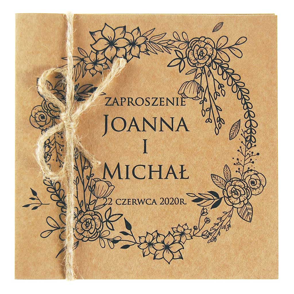 Zaproszenia Ślubne Eko Nastia