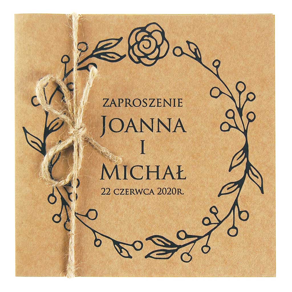 Zaproszenia Ślubne Eko Nastia
