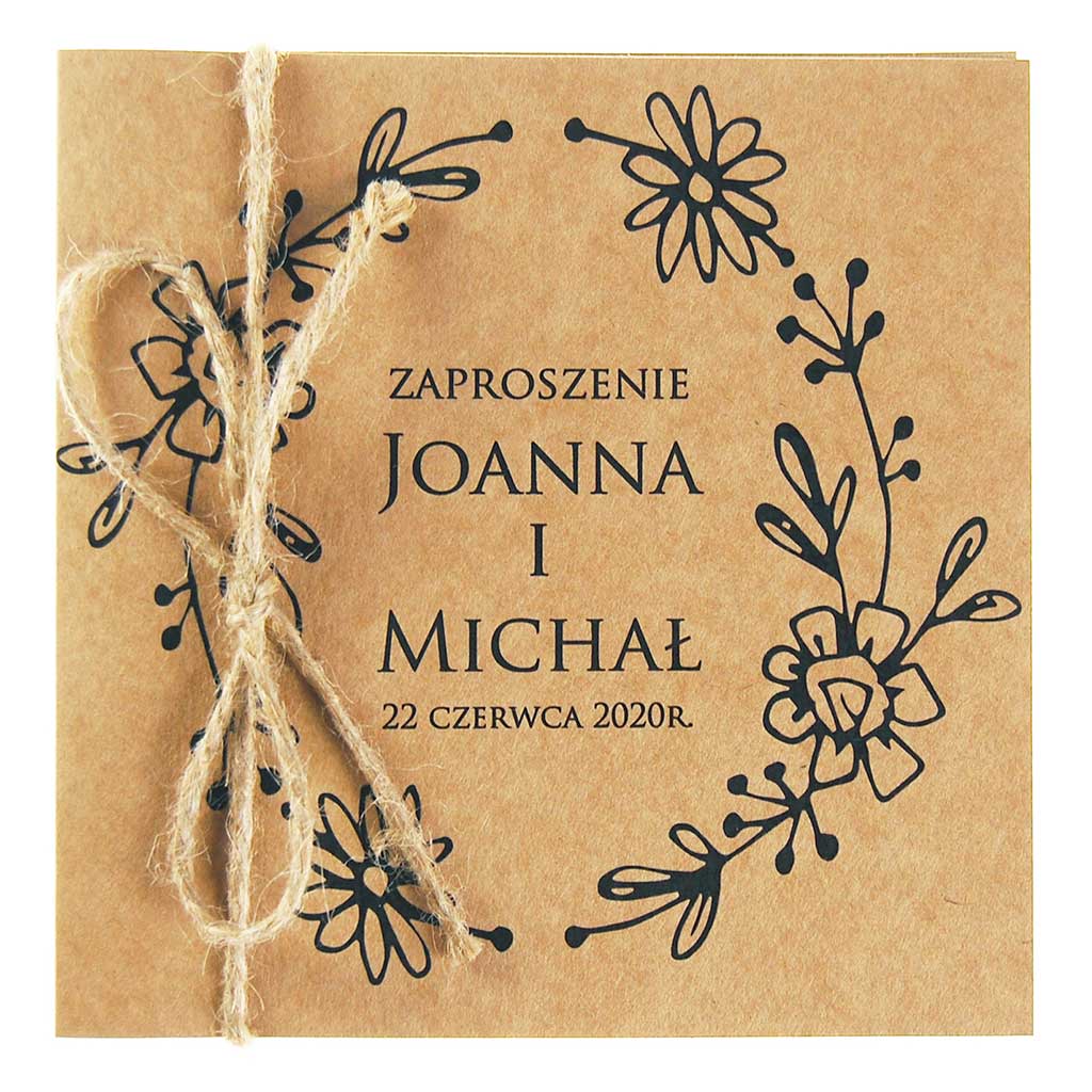 Zaproszenia Ślubne Eko Nastia