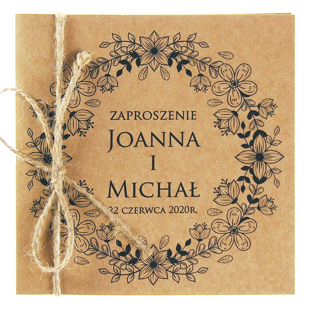Zaproszenia Ślubne Eko Nastia