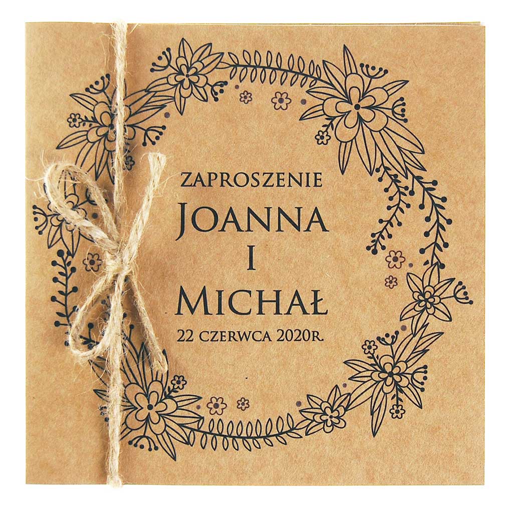 Zaproszenia Ślubne Eko Nastia