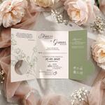 Zaproszenia ślubne z inicjałami - Sabrina