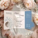 Zaproszenia ślubne z inicjałami - Sabrina
