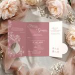 Zaproszenia ślubne z inicjałami - Sabrina