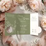 Zaproszenia ślubne z inicjałami - Sabrina
