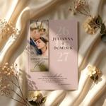 Zaproszenia ślubne ze zdjęciem - Lila