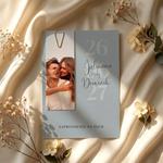 Zaproszenia ślubne ze zdjęciem - Lila