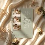 Zaproszenia ślubne ze zdjęciem - Lila