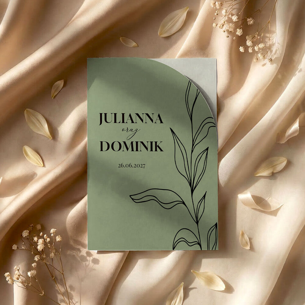 Zaproszenia ślubne łuk - Greta