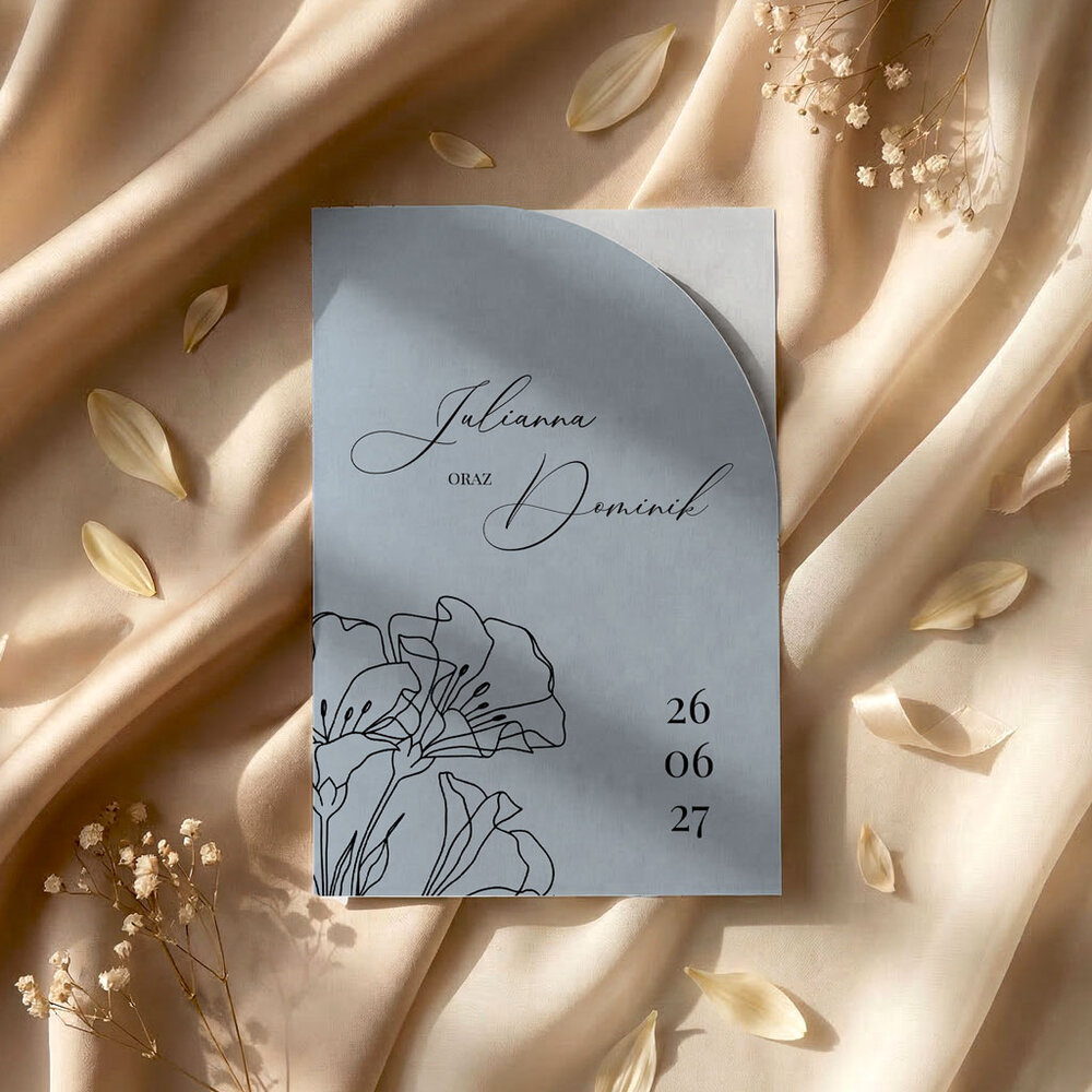 Zaproszenia ślubne łuk - Greta