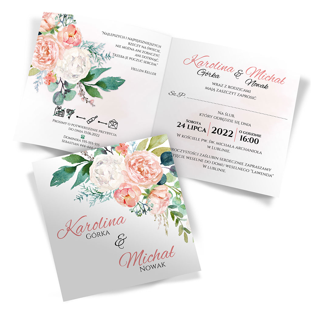Zaproszenia Ślubne - Oliwia 9