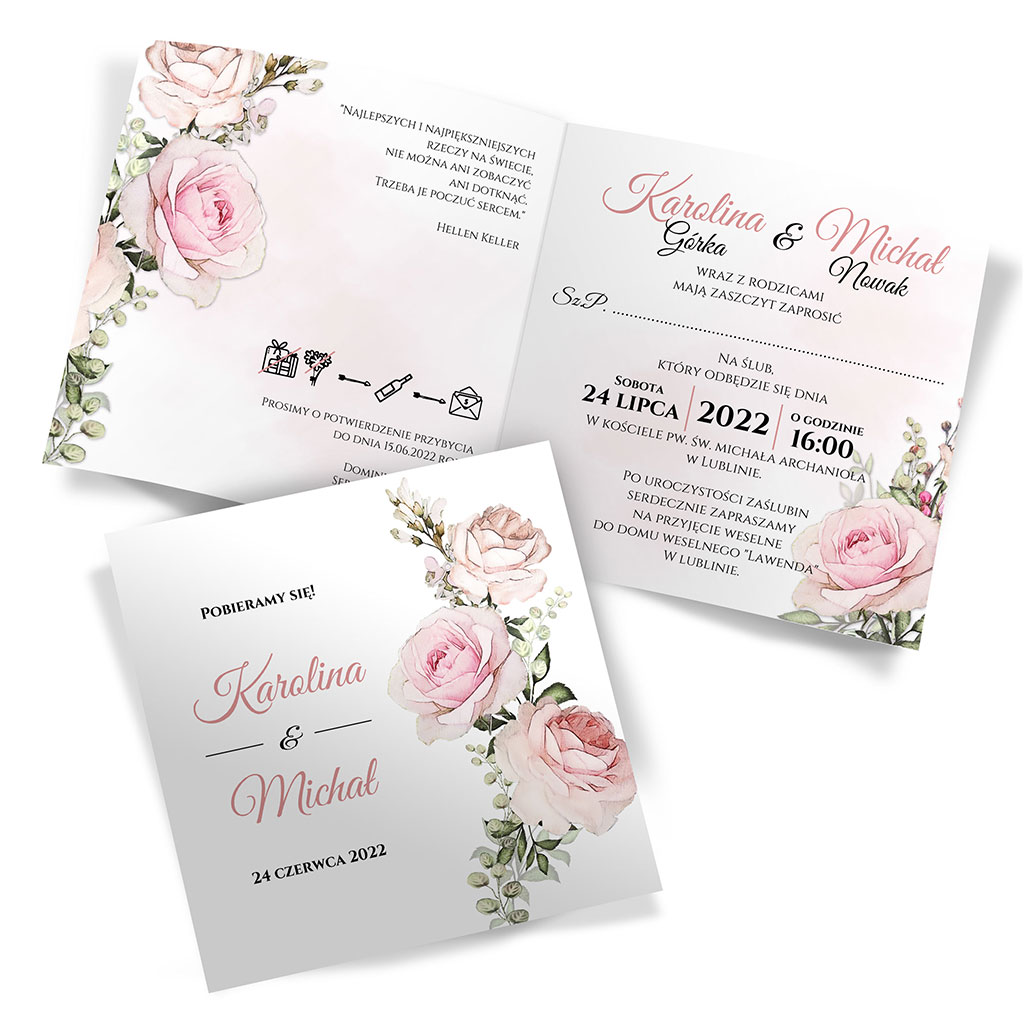 Zaproszenia Ślubne - Oliwia 3