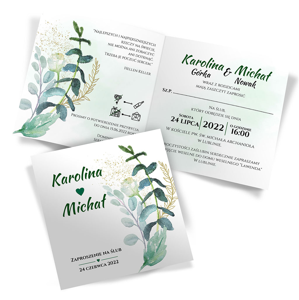 Zaproszenia Ślubne - Oliwia 11