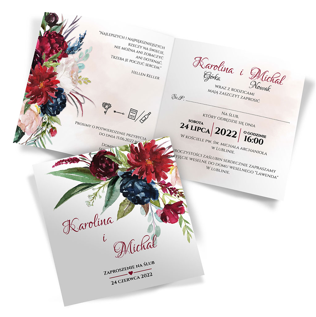Zaproszenia Ślubne - Oliwia 10