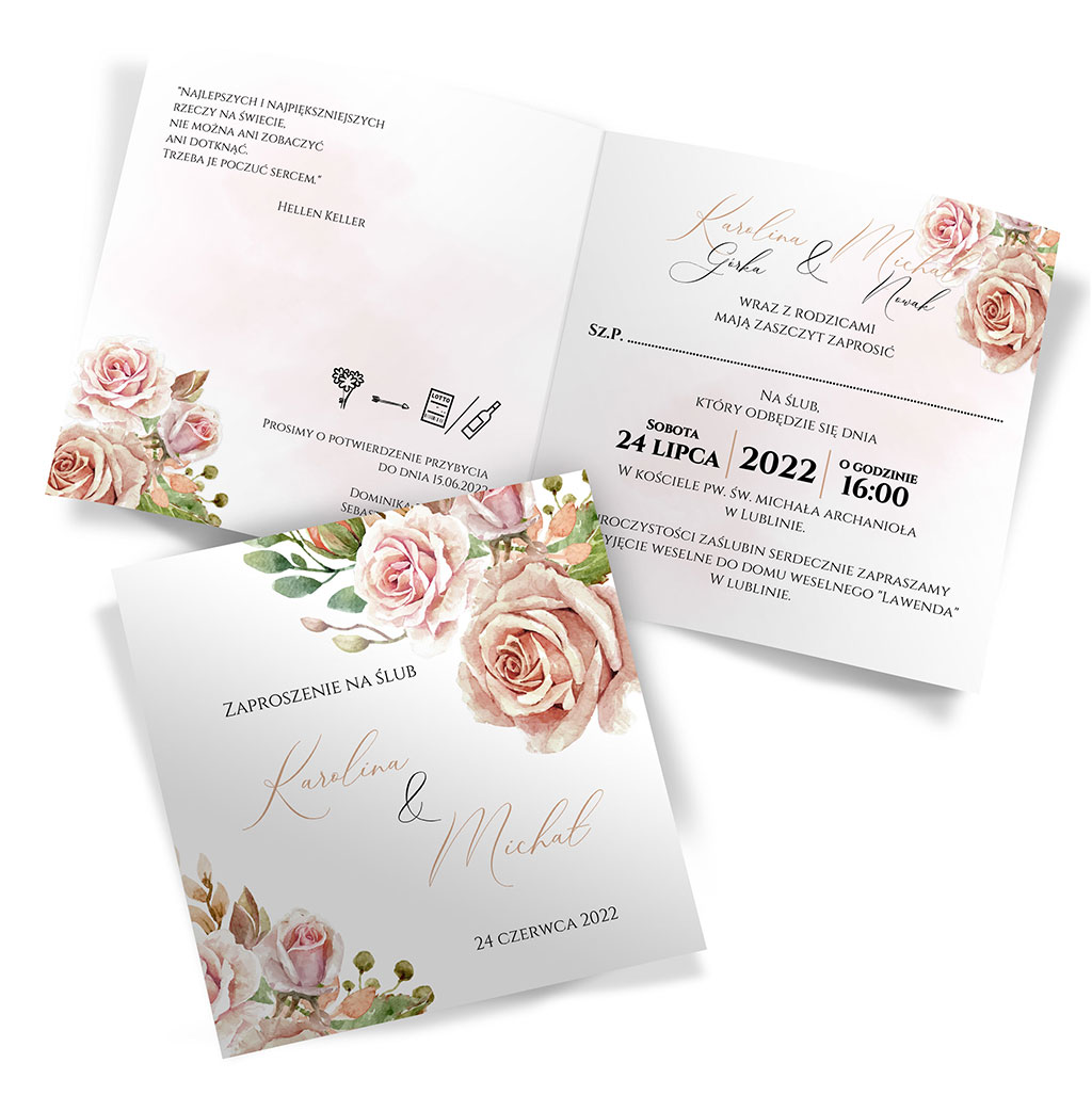 Zaproszenia Ślubne - Oliwia 6