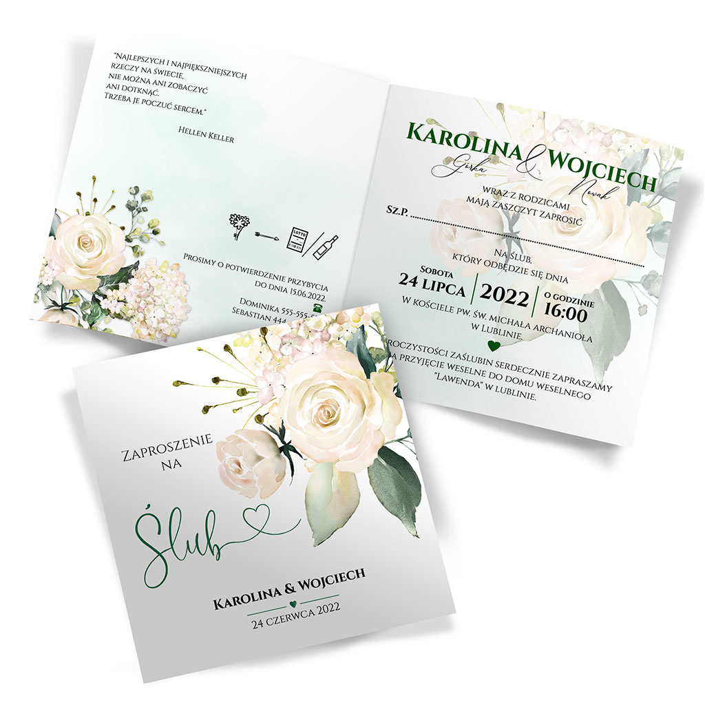 Zaproszenia Ślubne - Oliwia 4
