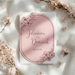 Zaproszenia ślubne składane - Tina