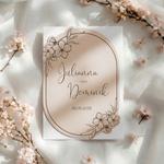 Zaproszenia ślubne składane - Tina