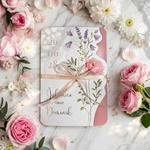 Zaproszenia ślubne ozdobne wycięcie - Fiorella
